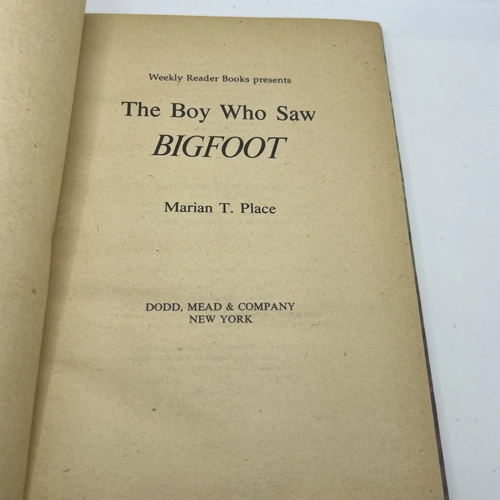 VINTAGE: THE BOY WHO SAW BIGFOOT‎ Marian Place 1979 Edition